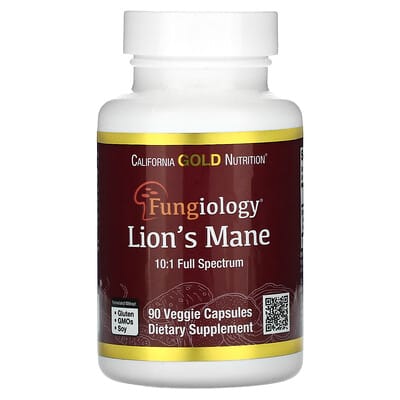 California Gold Nutrition, Organic Lion's Mane, 90 PlantCaps