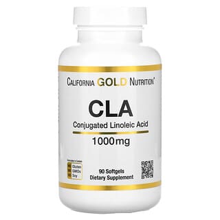 California Gold Nutrition, CLA, Clarinol, Ácido linoleico conjugado, 1000 mg, 90 cápsulas blandas