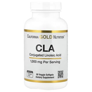 California Gold Nutrition, CLA, Clarinol, Ácido Linoleico Conjugado, 1.000 mg, 90 Cápsulas Gelatinosas