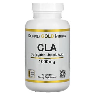 California Gold Nutrition, CLA، ‏Clarinol، حمض اللينوليك المقترن، 1000 ملجم، 90 كبسولة هلامية