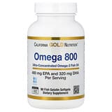 California Gold Nutrition, Omega 800 Ultra-Concentrated Omega-3 Fish Oil, KD-Pur Triglyceride Form, 90 Fish Gelatin Softgels (1,000 mg per Softgel) California Gold Nutrition, Omega 800 Ultra-Concentrated Omega-3 Fish Oil, KD-Pur Triglyceride Form, 90 Fish Gelatin Softgels (1,000 mg per Softgel)