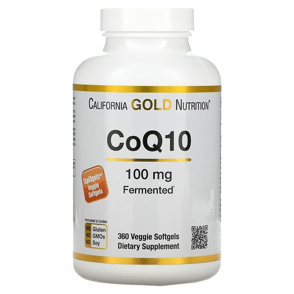 California Gold Nutrition, CoQ10, 100 mg, 360 Veggie Softgels