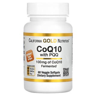 California Gold Nutrition, PQQ配合CoQ10、100mg、植物性ソフトジェル60粒