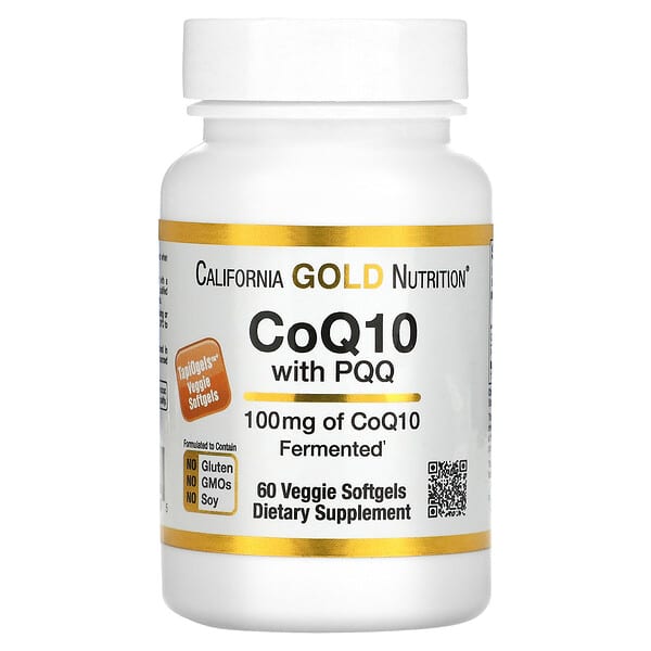 California Gold Nutrition, PQQ配合CoQ10、100mg、植物性ソフトジェル60粒