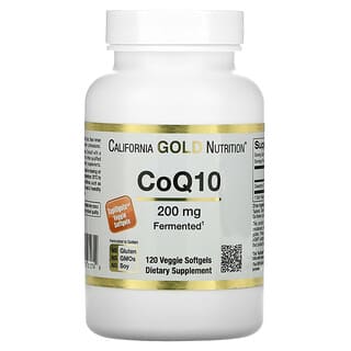 California Gold Nutrition, مساعد إنزيم Q10، بمقدار 200 ملجم، 120 كبسولة هلامية نباتية