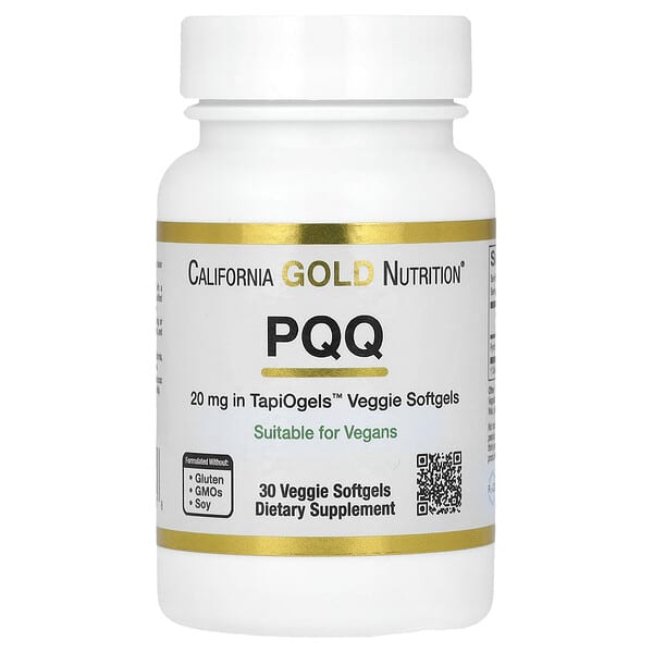 California Gold Nutrition, PQQ 素食膠囊，20 毫克，30 粒裝