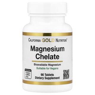 California Gold Nutrition, Magnesium Chelate dengan Kalsium, 90 Tablet
