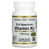 Full Spectrum Vitamin K2, 120 µg, 60 kapsułek roślinnych