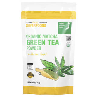 California Gold Nutrition, Superfoods, органический зеленый чай матча в порошке, 114 г (4 унции)