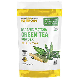 California Gold Nutrition, Superfoods, Organic Matcha Green Tea Powder, Bio-Matcha-Grüner-Tee-Pulver, 114 g (4 oz)