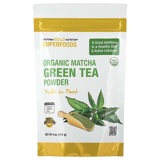 California Gold Nutrition, Superfoods, Organic Matcha Green Tea Powder, 4 oz (114 g)