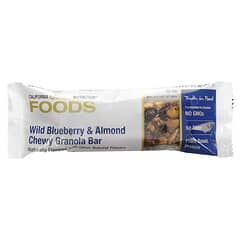 California Gold Nutrition, Foods, Wild Blueberry & Almond Chewy Granola Bars, 12 Bars, 1.4 oz (40 g) Each