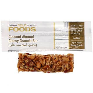 California Gold Nutrition, Lebensmittel, Kokosnuss-Mandel-Müsliriegel, 40 g (1,4 oz.)