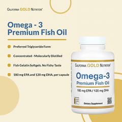 California Gold Nutrition, オメガ3プレミアムフィッシュオイル、魚ゼラチンソフトジェル240粒