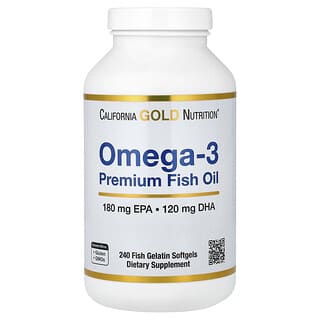 California Gold Nutrition, 오메가3, 프리미엄 피쉬 오일, 피쉬 젤라틴 소프트젤 240정