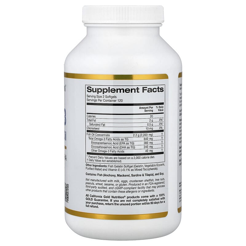 ข้อมูลโภชนาการ Supplement Facts