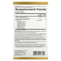 California Gold Nutrition, Lactobif con 25.000 millones de UFC y Cranmax, Suplemento probiótico, 30 cápsulas vegetales