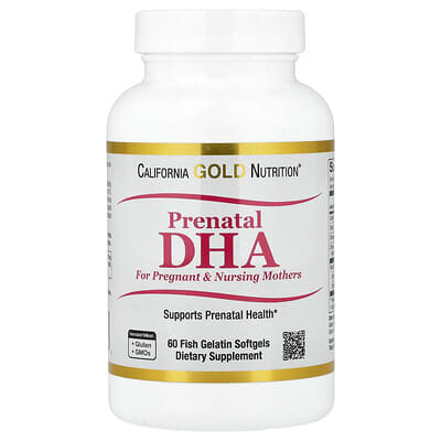 California Gold Nutrition, DHA prénatal, Acides gras oméga-3, DHA et EPA avec choline pour
