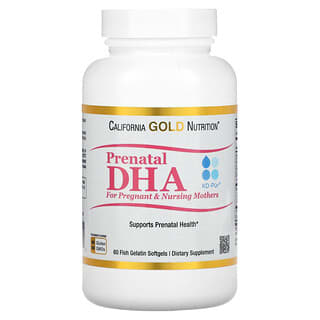 California Gold Nutrition‏, תוסף DHA לנשים הרות ומניקות, 450 מ"ג, 60 כמוסות רכות