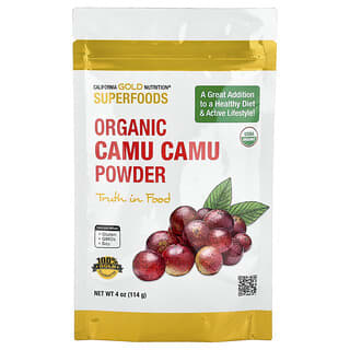 California Gold Nutrition, Superfoods, Camu-camu orgánico en polvo, 114 g (4 oz)