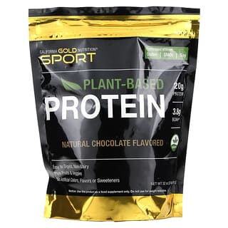 California Gold Nutrition, Proteína à Base de Plantas de Chocolate, Vegana, Fácil de Digerir, 907 g (2 lb)