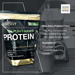 California Gold Nutrition, SPORT - Vegan Protein Vanilla, 2 lbs Pouch