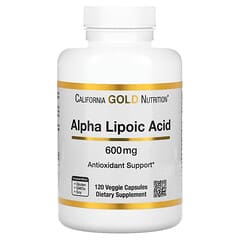 California Gold Nutrition, Alpha Lipoic Acid, 600 mg, 120 Veggie Capsules