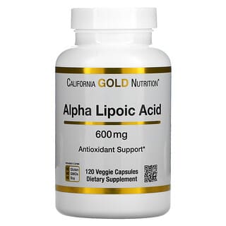 California Gold Nutrition, Ácido alfa-lipoico, 600 mg, 120 cápsulas vegetales