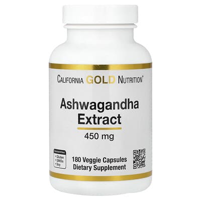 Norland California Gold Nutrition, Ashwagandha, 450 mg, 180 Veggie Capsules supplement Uganda UGX 79611