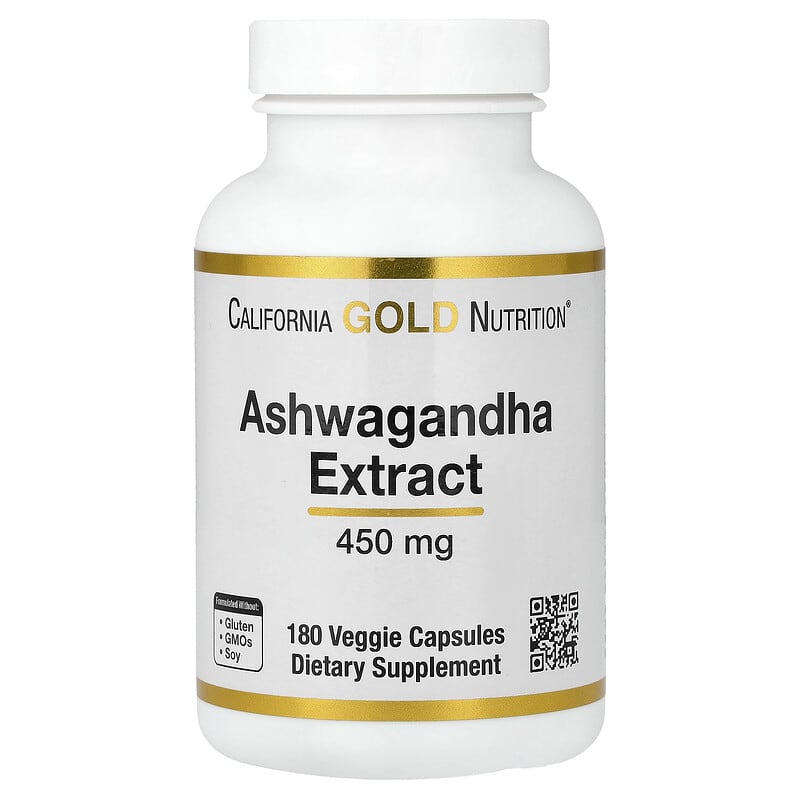 Ashwagandha, 450 mg, 180 Veggie Capsules