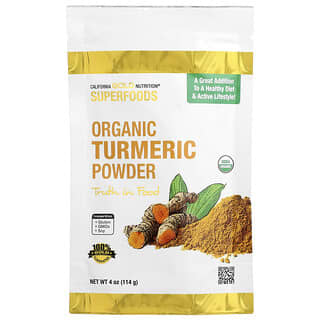California Gold Nutrition, Superfoods, порошок из органической куркумы, 114 г (4 унции)