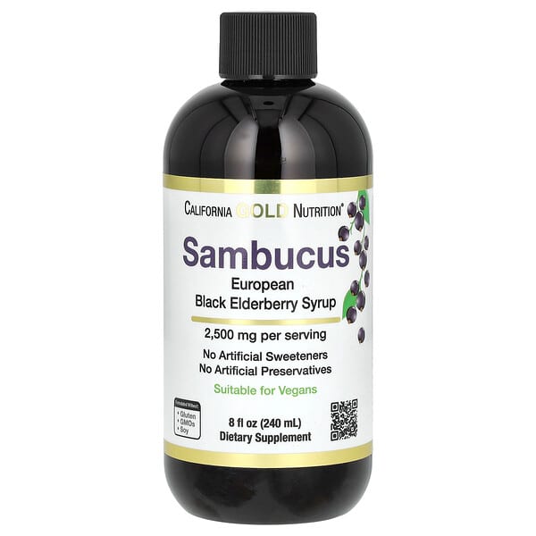 California Gold Nutrition, Adult Sambucus Elderberry, 8 fl oz (240 ml)