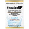 California Gold Nutrition, ハイドレーションアップ、電解質ドリンクミックス、バラエティーパック、20袋、各4.2 g（0.15 oz）