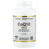 California Gold Nutrition, CoQ10 with Bioperine® Black Pepper Extract, 360 Veggie Capsules
