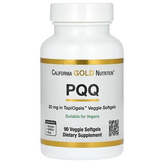 California Gold Nutrition, PQQ, 20 mg, 90 capsule molli vegetali