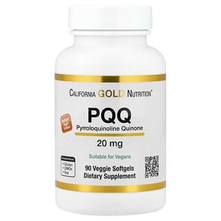 California Gold Nutrition, піролохінолінхінон, 20 мг, 90 вегетаріанських капсул