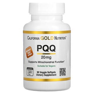 California Gold Nutrition, PQQ, 20 mg, 90 Cápsulas Softgel Vegetais