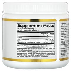 California Gold Nutrition, 마그네슘 분말 음료, 오렌지, 380g(13.4oz)