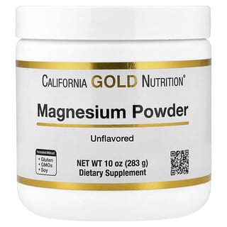 California Gold Nutrition, Magnesium Powder, Unflavored, 10 oz (283 g)