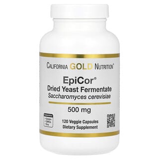 California Gold Nutrition, EpiCor, fermentato di lievito disidratato, 500 mg, 120 capsule vegetali