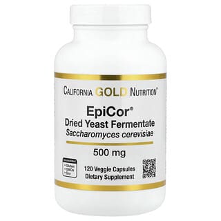 California Gold Nutrition‏, ®Epicor, שמרים יבשים מותססים, 500 מ"ג, 120 כמוסות צמחיות