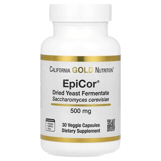 California Gold Nutrition, EpiCor®, Dried Yeast Fermentate, 500 mg, 30 Veggie Capsules