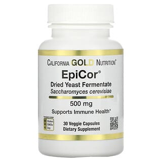 California Gold Nutrition, EpiCor, Fermento de levadura seca, 500 mg, 30 cápsulas vegetales