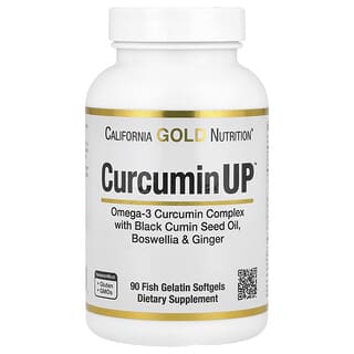 California Gold Nutrition, CurcuminUP™, 90 капсул из рыбьего желатина