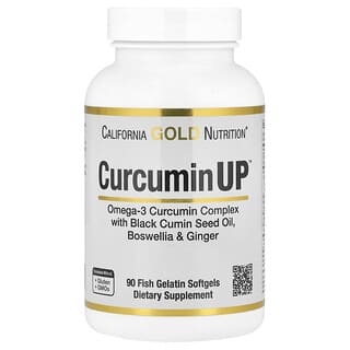 California Gold Nutrition, CurcuminUP™, 90 rybích želatiny v měkkých kapslích