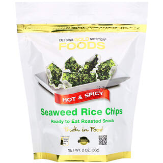 California Gold Nutrition, Seaweed Rice Chips, Seetang-Reis-Chips, scharf und würzig, 60 g (2 oz.)
