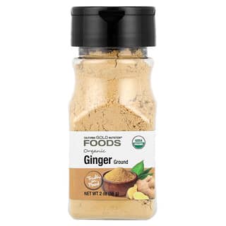 California Gold Nutrition, Alimente, ghimbir organic, măcinat, 2 oz (56 g)