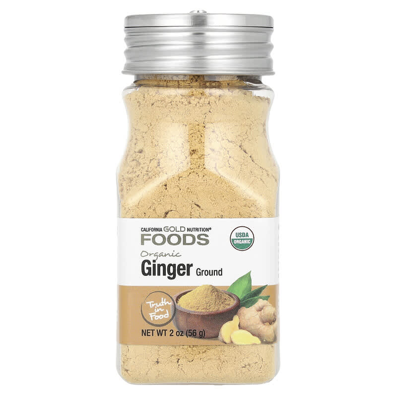 Fresh Sliced â€‹â€‹ginger Root - Zingiber Officinale Powder Stock Photo