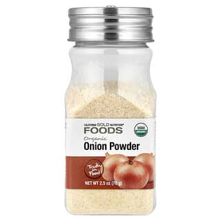California Gold Nutrition, Foods, økologisk løgpulver, 70 g