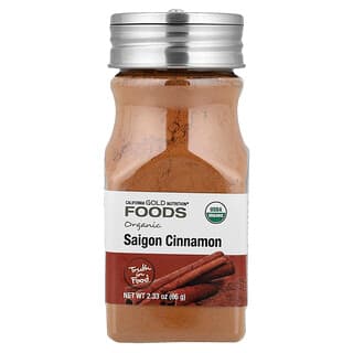 California Gold Nutrition, FOODS, Organic Saigon Cinnamon, Bio-Saigon-Zimt, 66 g (2,33 oz.)